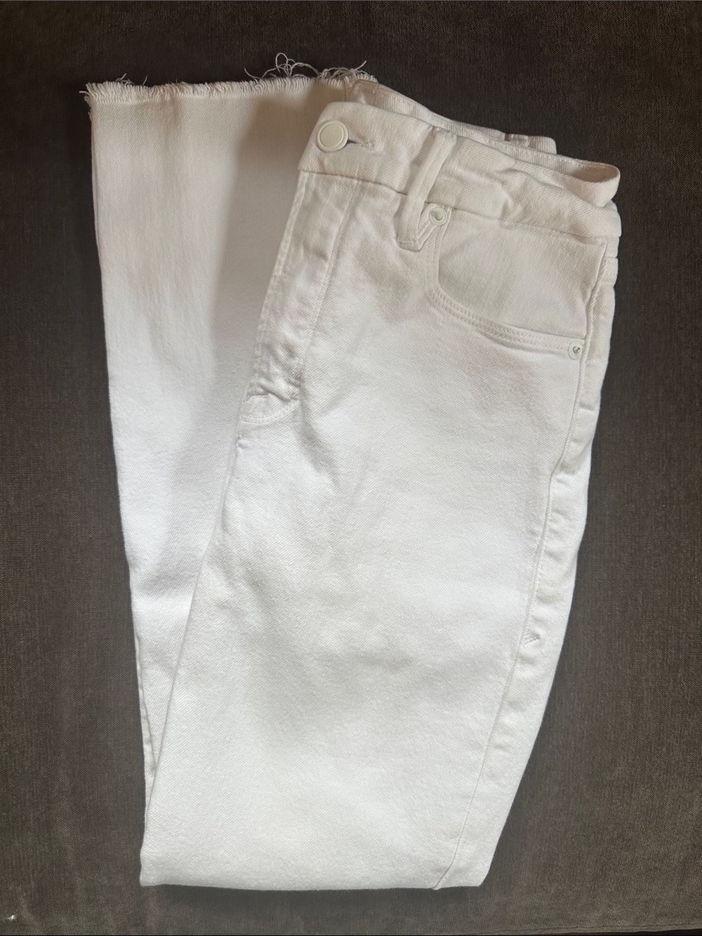 Good american good straight high rise raw hem jean - Picture 7 of 7